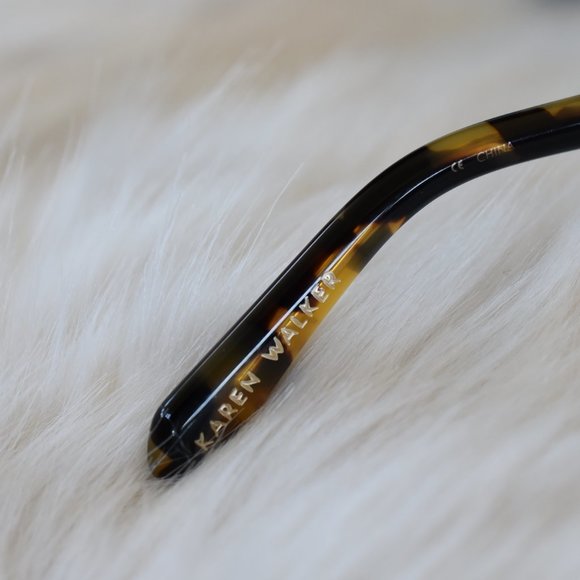 KAREN WALKER ROMANCER TORTOISE SUNGLASSES - Picture 13 of 15